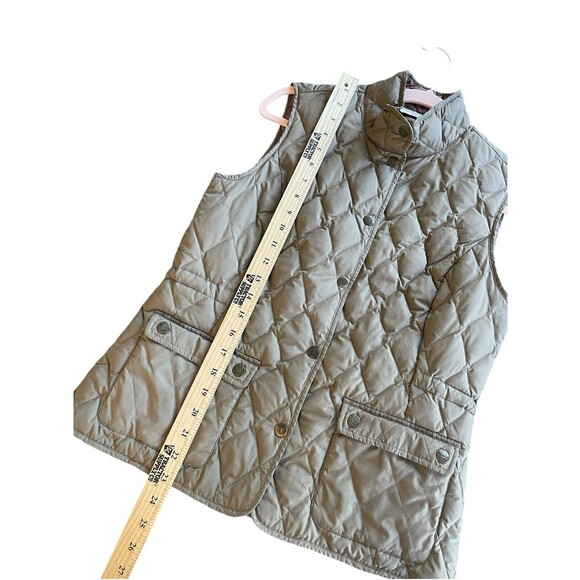 Eddie Bauer Vest Womens Small P Brown Premium Goose Down Puffer Quilted Pockets - Picture 11 of 13